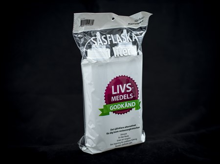 Såsflaska Transparent 1L x 2st LDPE