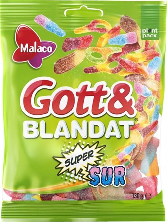Gott & Blandat Supersur 30x130g